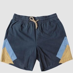 Fair Harbor Gray and Blue Swim Trunks